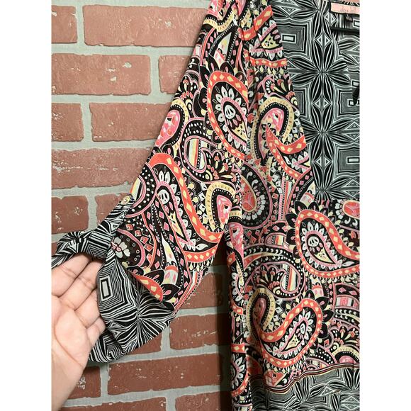 Olive Hill Mixed Print Top – Size L - Picture 4 of 6